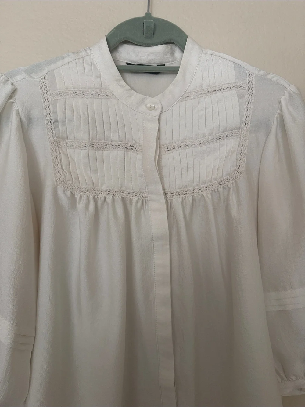 Zara 3/4 Puffy Sleeve Blouse